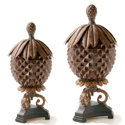  Plantation Pineapple Decorative Boxes - Set of 2 