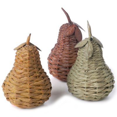 Set of Three Decorative Pears