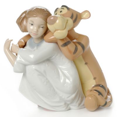 "Hugs with Tigger" Porcelain Figurine from Nao by Lladro