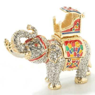 "Traveling in Style" Hand-Painted 24K Gold Plated Collectible Box