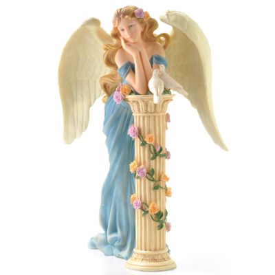 CloudWorks Angel on Pillar Handmade Figurine