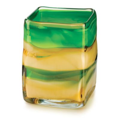 K25159 - Evolution by Waterford&reg; Crystal Peridot Whisper 8'' Square Vase / Bowl
