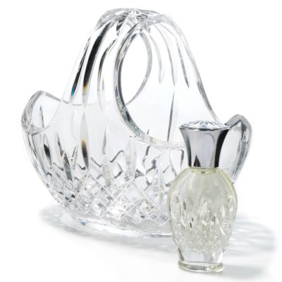 K25247 - Waterford&reg; Crystal Lismore Basket & Perfume Set