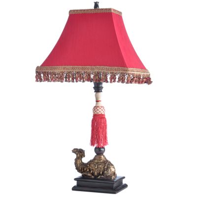 Tasseled Camel Table Lamp