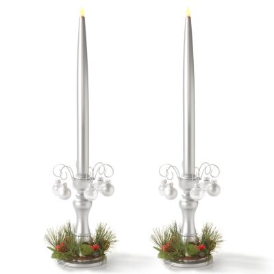 Thomas Pacconi Classics Battery-Operated Flameless Taper Candles - Set of 2
