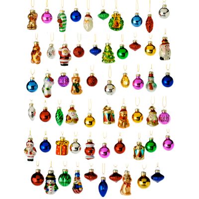 K25348 - Thomas Pacconi Classics Mini Blown Glass Ornaments - Set of 60