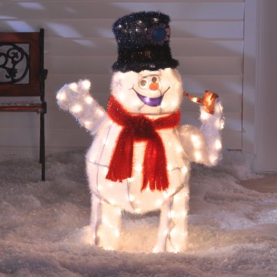 36" 3D Frosty The Snowman Lighted Outdoor Decor