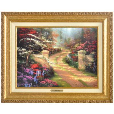 Thomas Kinkade Spring Gate 22" x 18" Wood Framed Canvas Artwork