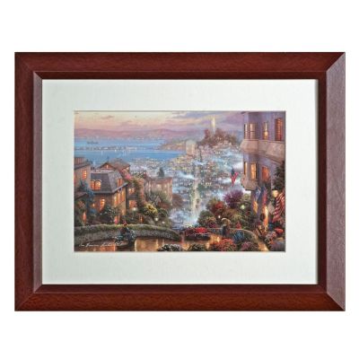 K25438 - Thomas Kinkade San Francisco, Lombard Street 18.5'' x 14.5'' Framed Print