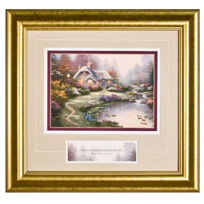 Thomas Kinkade Everett's Cottage 18" x 17" Framed Print