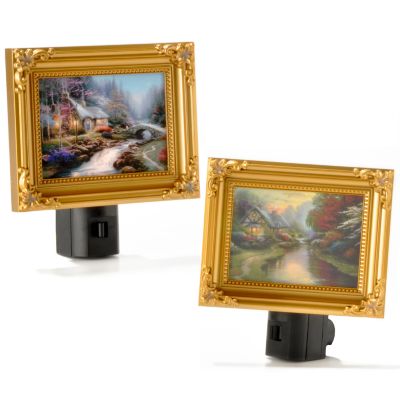 Thomas Kinkade Night Lights - Set of Two