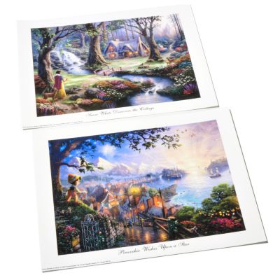 Thomas Kinkade Disney Studio Petite Prints - Set of Two