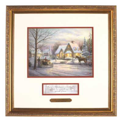 Thomas Kinkade Memories of Christmas 15" x 15" Framed Print