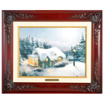 Thomas Kinkade Silent Night 18" x 15" Framed Canvas Artwork