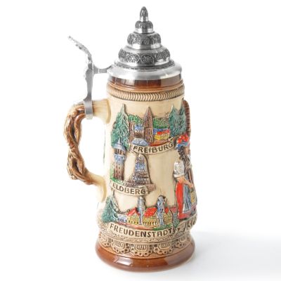 King-Werk Limited Edition "Black Forest Landmarks Panorama" Handmade Stein