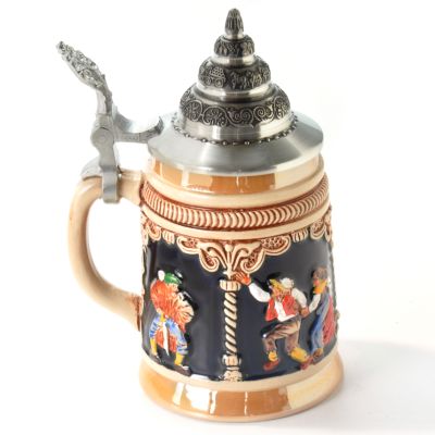 King-Werk Limited Edition "Farmer's Dance" Handcrafted Stoneware Stein