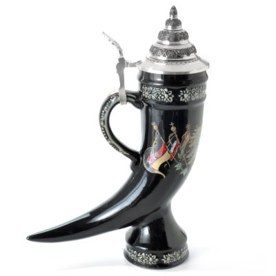 King-Werk Limited Edition "Deutschland Horn" Handcrafted Stoneware Stein