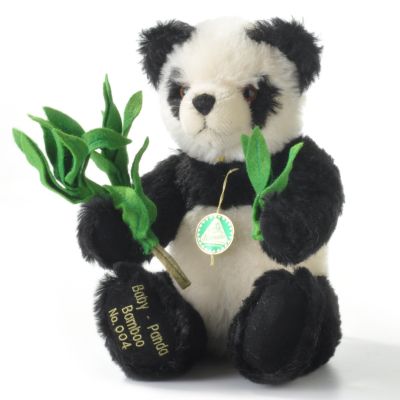 K25534 - Hermann-Spielwaren Limited Edition Panda Handcrafted Plush Teddy Bear