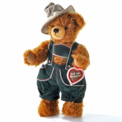 Hermann-Spielwaren Limited "Happy Oktoberfest" Handcrafted Plush Teddy Bear