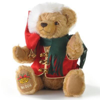 K25541 - Hermann-Spielwaren Limited ''Holly Jolly Jingle Santa'' Handmade Musical Bear