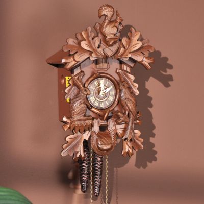 Hubert Herr Hunting Theme Handcrafted Wood Black Forest Cuckoo Clock
