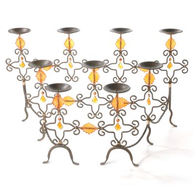 K25641 - Golden Crystal Sculpted Candle Garden