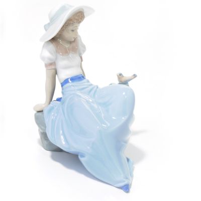 Nao® by Lladro "Listening to the Birds' Songs" Porcelain Figurine