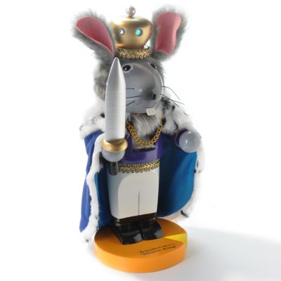 K25769 -  Steinbach ''Chubby Mouse King'' Handcrafted Wood Nutcracker