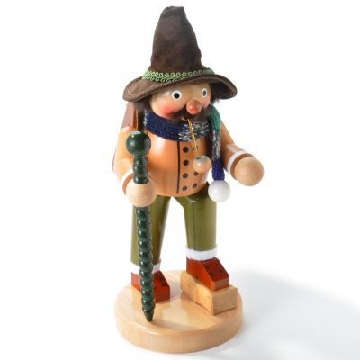 Steinbach "Happy Wanderer" Handcrafted Wood Incense Burner w/Cones