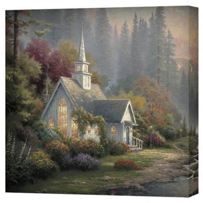 Thomas Kinkade Chapel Scenes Choice 20" x 20" Gallery Wrap Canvas Artwork