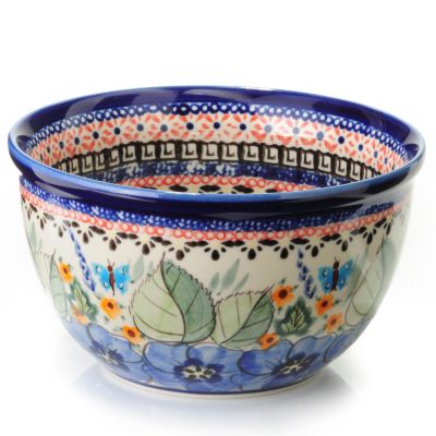 Polish Stoneware "Abundant Celebration" Hand Painted 6" Bowl