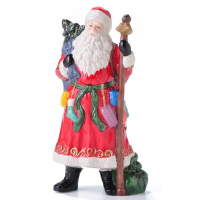 Thomas Pacconi Classics 9" Hand Painted Porcelain Tabletop Santa Figurine
