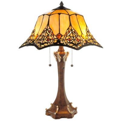 K40497 - 23" Augustine Stained Glass Table Lamp