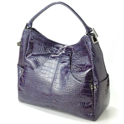 Helen Welsh Croco Embossed Large Shopper Handbag