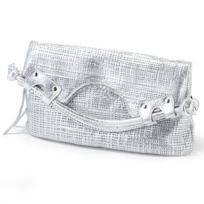 Pietro Alessandro Mini Straw Fold Over Handbag