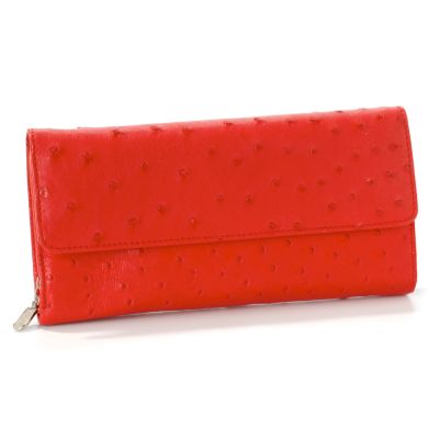 S50016 - Nina Raye Ostrich Leather Wallet