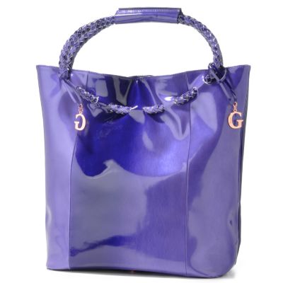 S50439 - La Gioe di Toscana "Distinction" Braided Handle Leather Tote