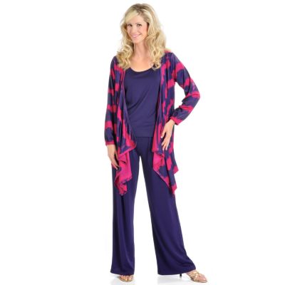S50515 - Warren by WD.NY Tie Dye Cardigan Three-Piece Set