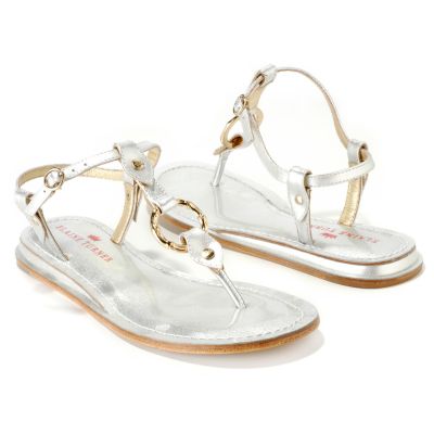 Elaine Turner "Suzie" T-Strap Leather Sandals