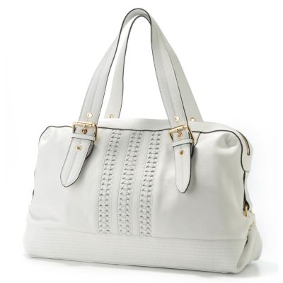Via Spiga "Tessuto" Braid Detail Leather Tote