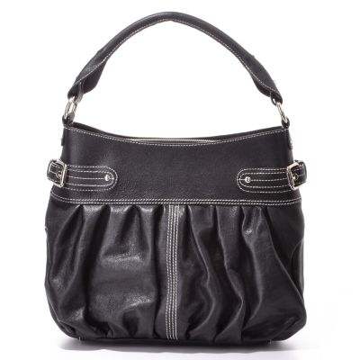 Via Spiga "Terra" Pleat Detail Leather Handbag