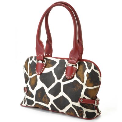 Madi Claire Giraffe Print Handbag