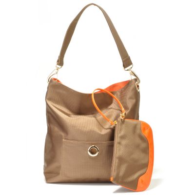 TAUPE / ORANGE
