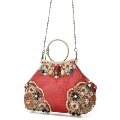 Mary Frances "Cherry Cupcake" Embellished Handbag