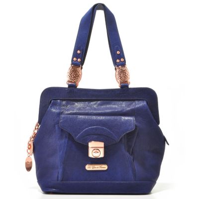 La Gioe di Toscana "Joanie" Patent Leather Satchel Handbag