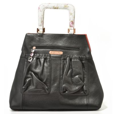 La Gioe di Toscana "Julie" Exterior Pockets Leather Tote