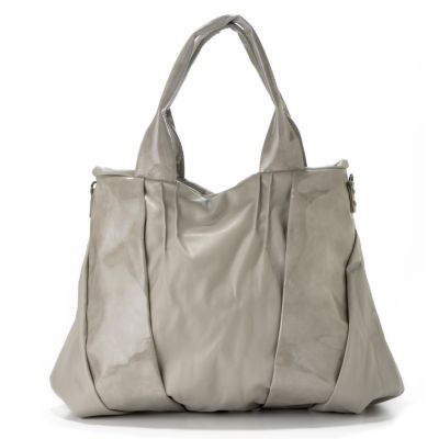 Christian Livingston Panel Detail Patent Finish Tote