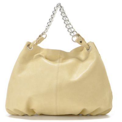 Christian Livingston Chain Handle Soft Bucket Handbag