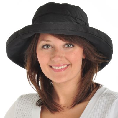 Scala Collezione UPF 50+ Wide Upturn Brim Cotton Hat