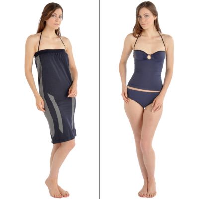 Cass Luxury Shapewear Shaping Swimwear Tankini & UPF 50+ Cover-Up